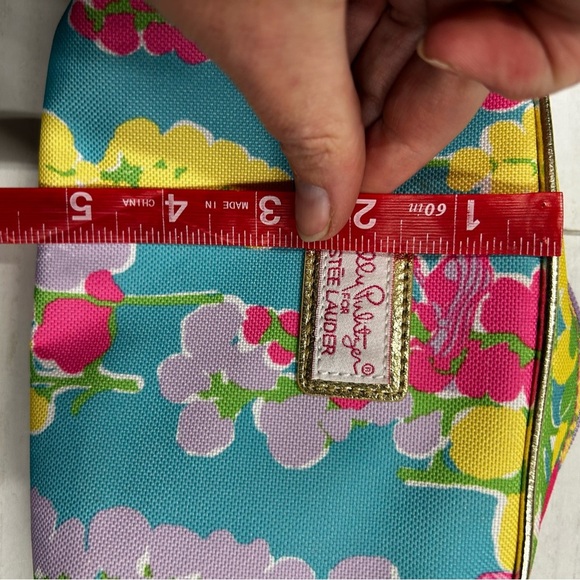 NWOT Lilly Pulitzer For Estee Lauder Floral Makeup Pouch Travel - Picture 5 of 6